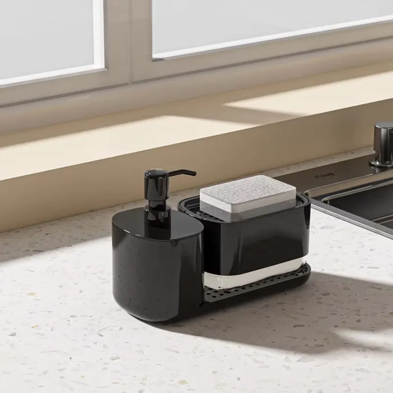 Kitchen Countertop Dish Hand Soap Dispenser ,Press Soap Dispenser Storage