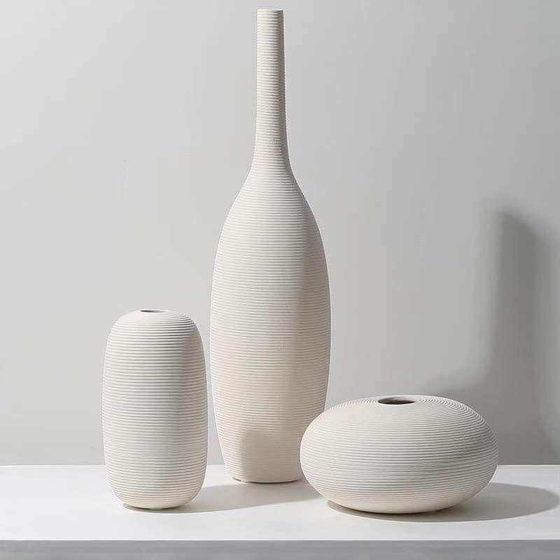 Ceramic 3 in 1 modern home decor vase