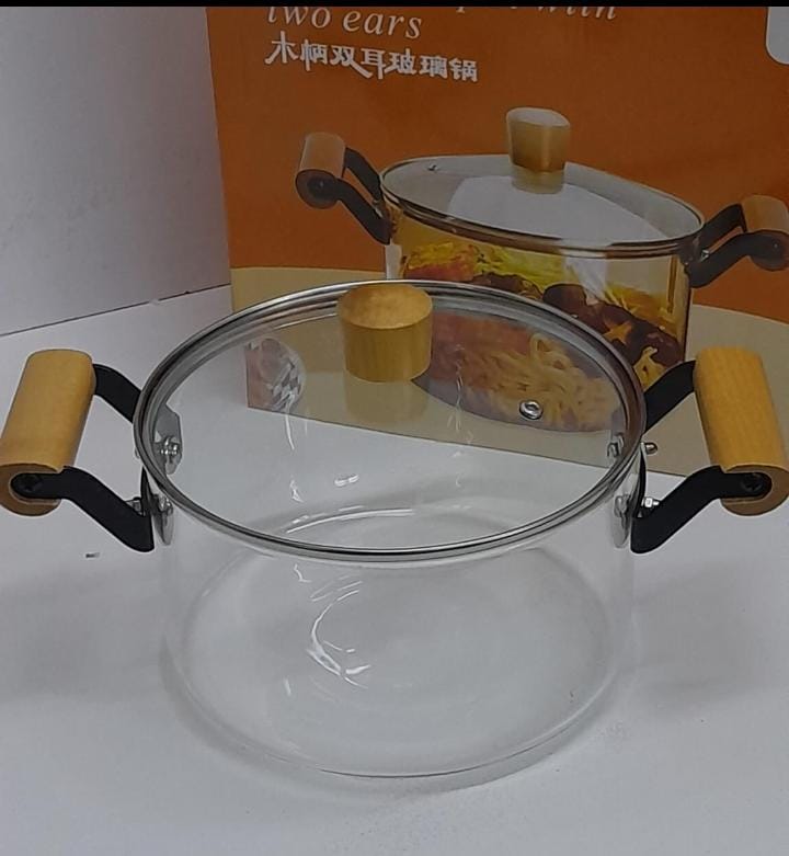 3.5 ltrs Glass Cooking pot