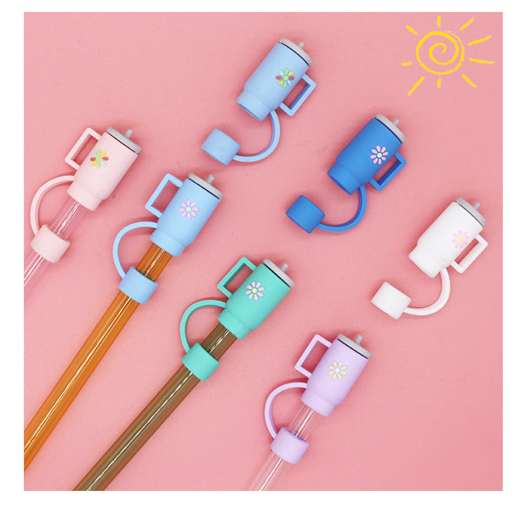 3pc Mug Straw Toppers