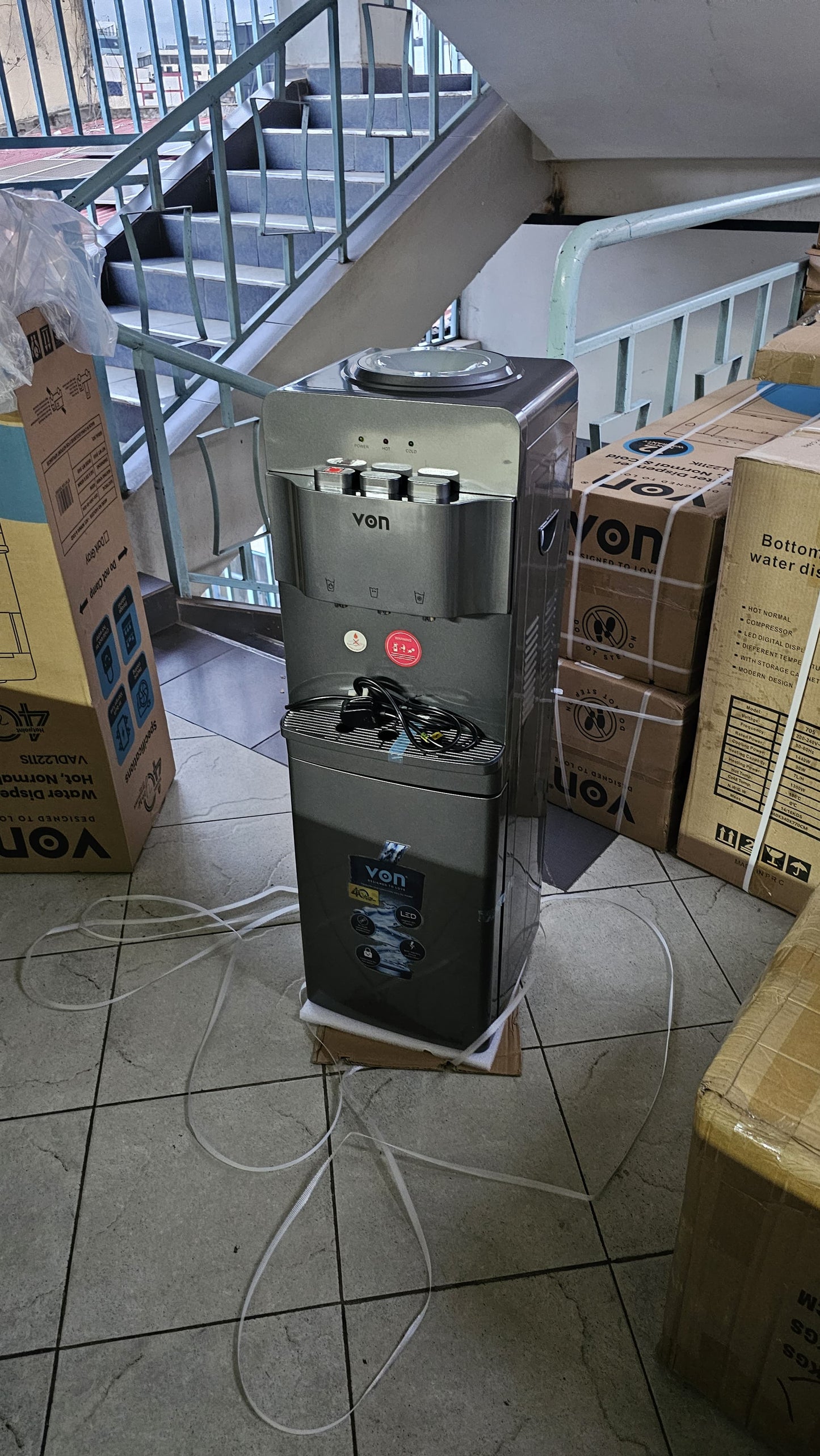 Von VADL2211K Water Dispenser Electric Cooling With Cabinet - Black