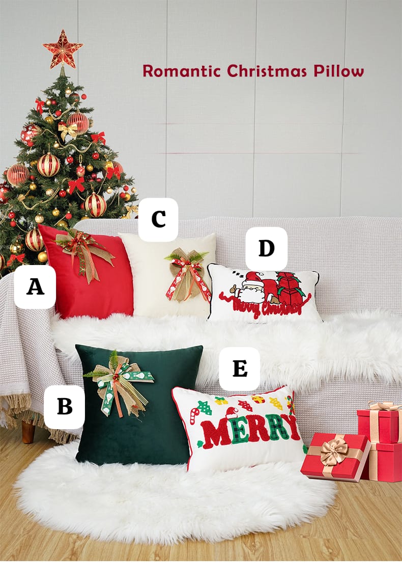VELVET CHRISTMAS QUALITY THROW PILLOW COVERS/CASES
