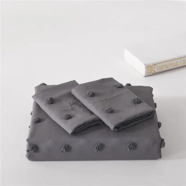 3 pcs set Grey duvet cover