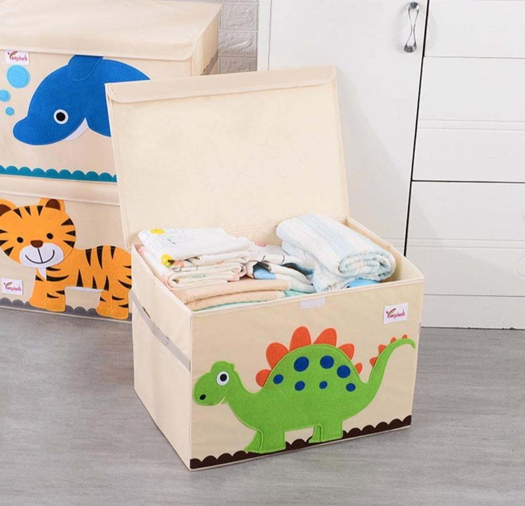 Folding Kids Storage Box with Lid