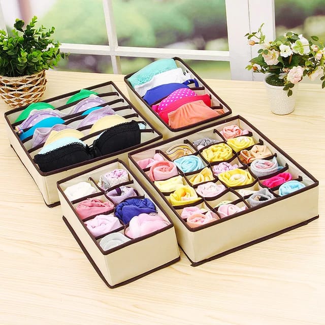 4pcs Undergarment organiser