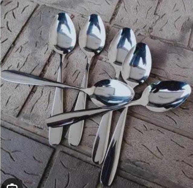 6pcs heavy stainless steel table spoons