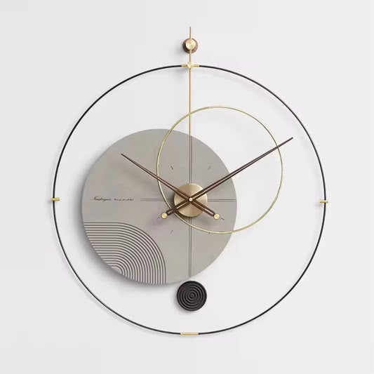 Abstract Luxury Wall Clock (Black)