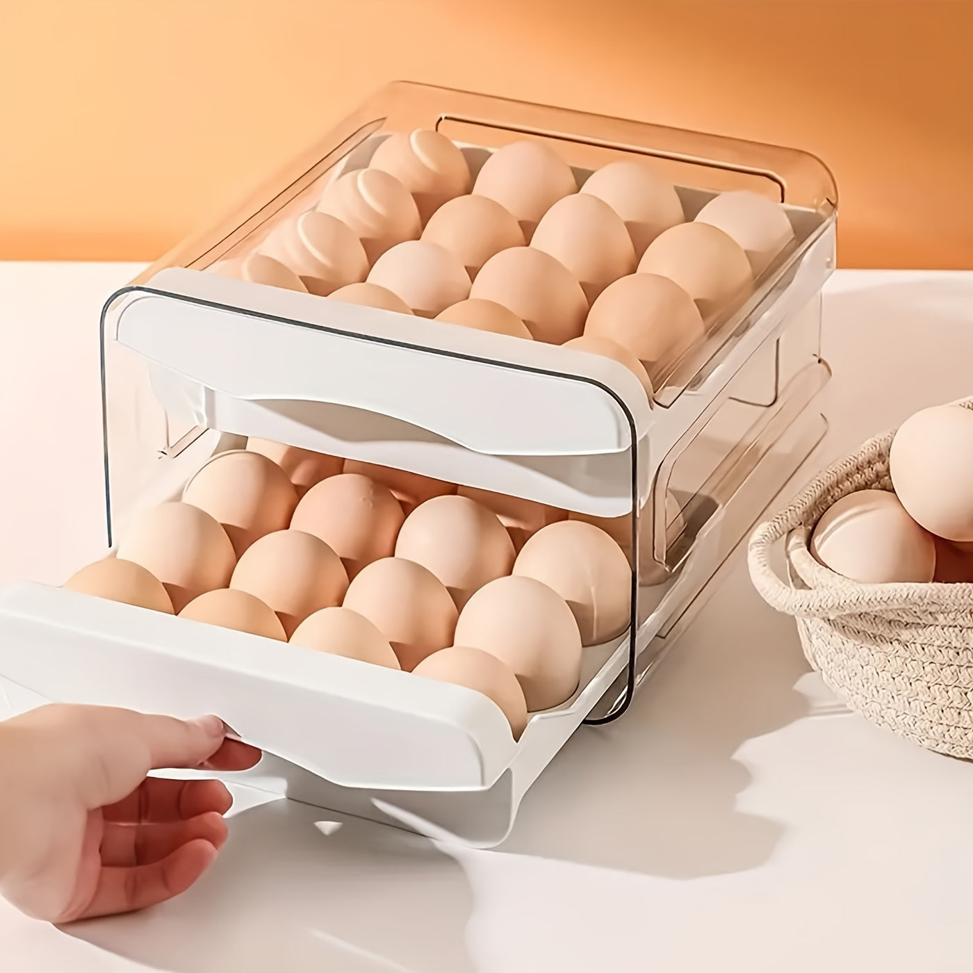2 layered Egg storage box