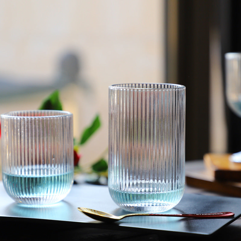 6Pc Quality Ribbed Water glass