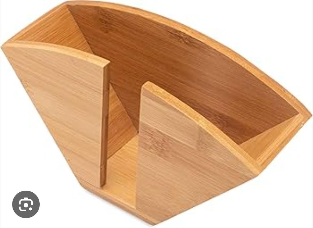Bamboo napkin holder