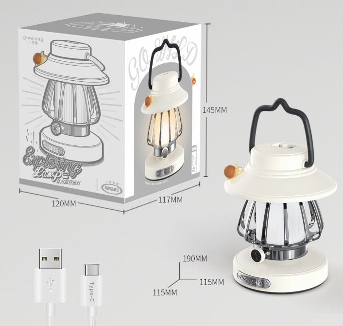 Retron Usb Rechargeable LED 3 colour Night Lantern Lamp.