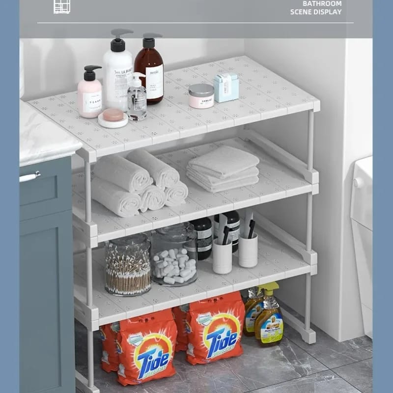 Multipurpose under the sink Organizer / Cabinet/ Wardrobe Partition