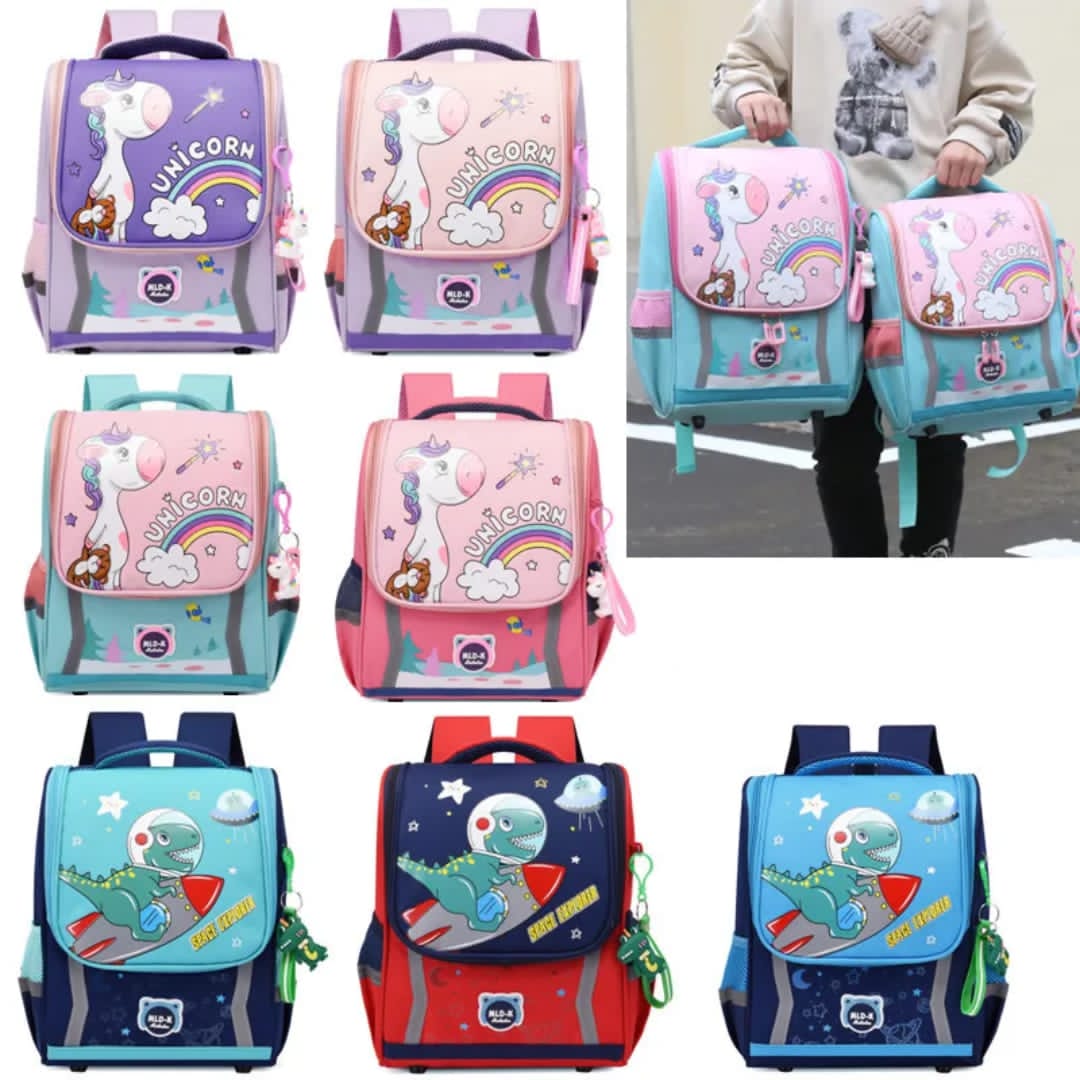 High quality cartoon school bags with key holder.