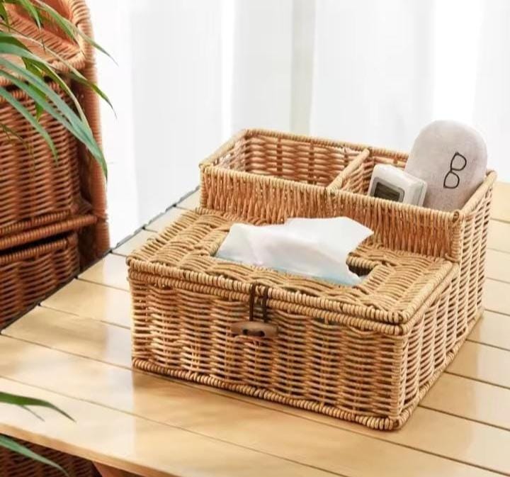 3 slots storage organizer with serviette holder