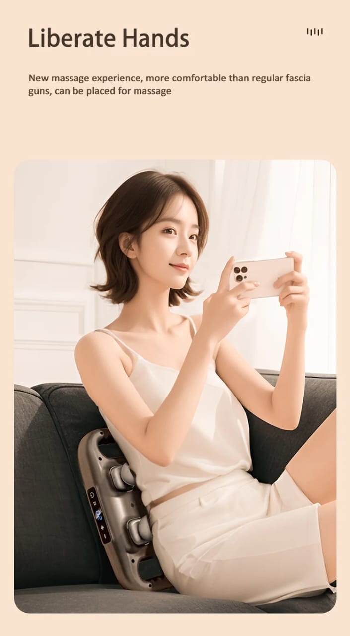 Powerful four heads deep tissue massager