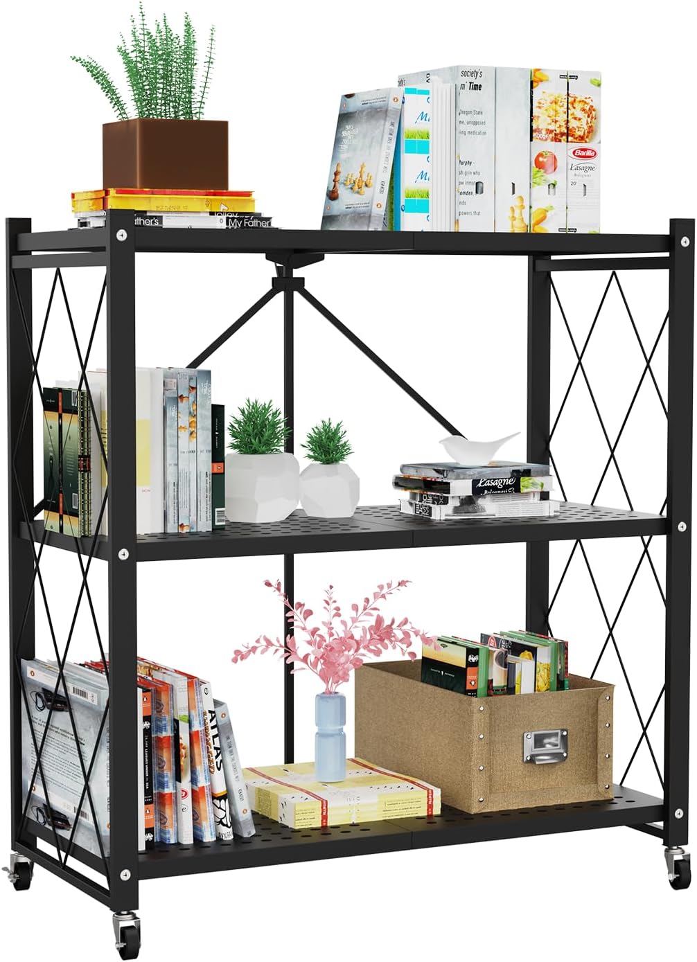 3 layer foldable rack