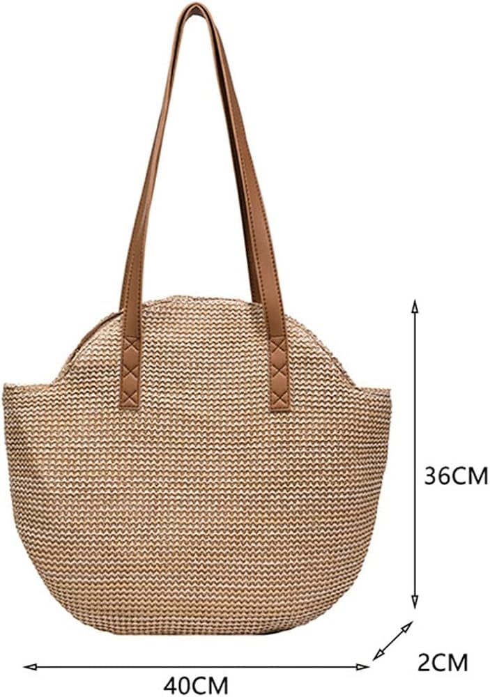 Summer woven underarm bag