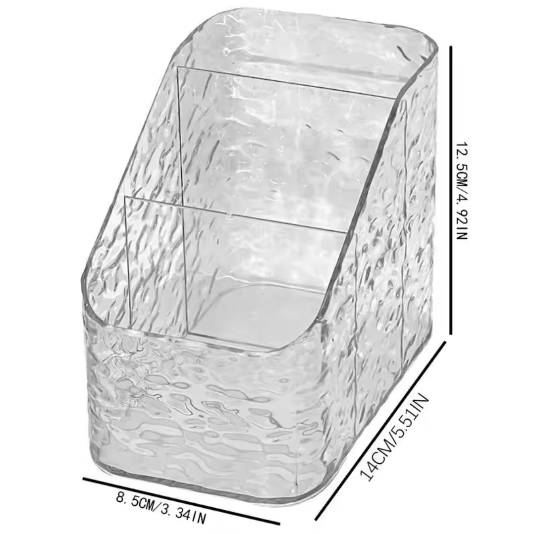 Heavy duty acrylic remote makeup brushes holder