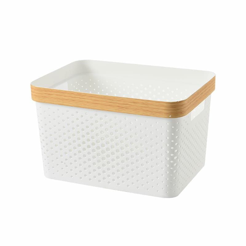 Multipurpose Storage Basket Organizer Box with goldish lining
