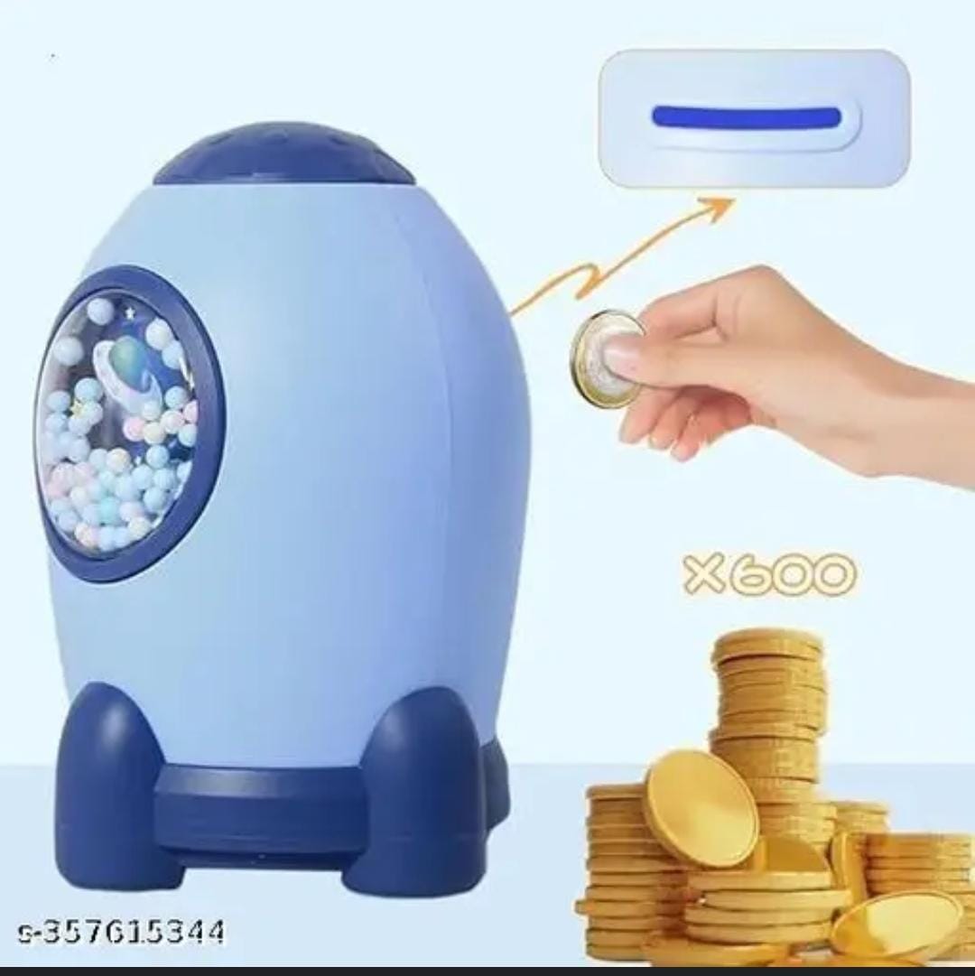 Rocket piggy bank
