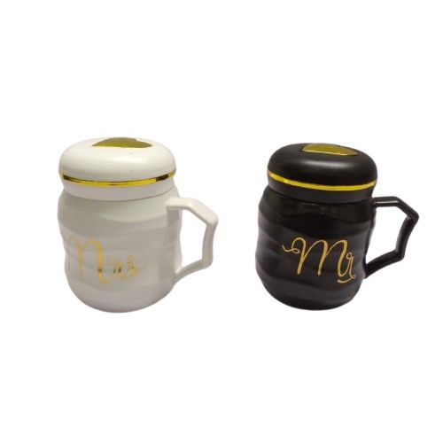 Fancy couple cups branded Mr Mrs King queen