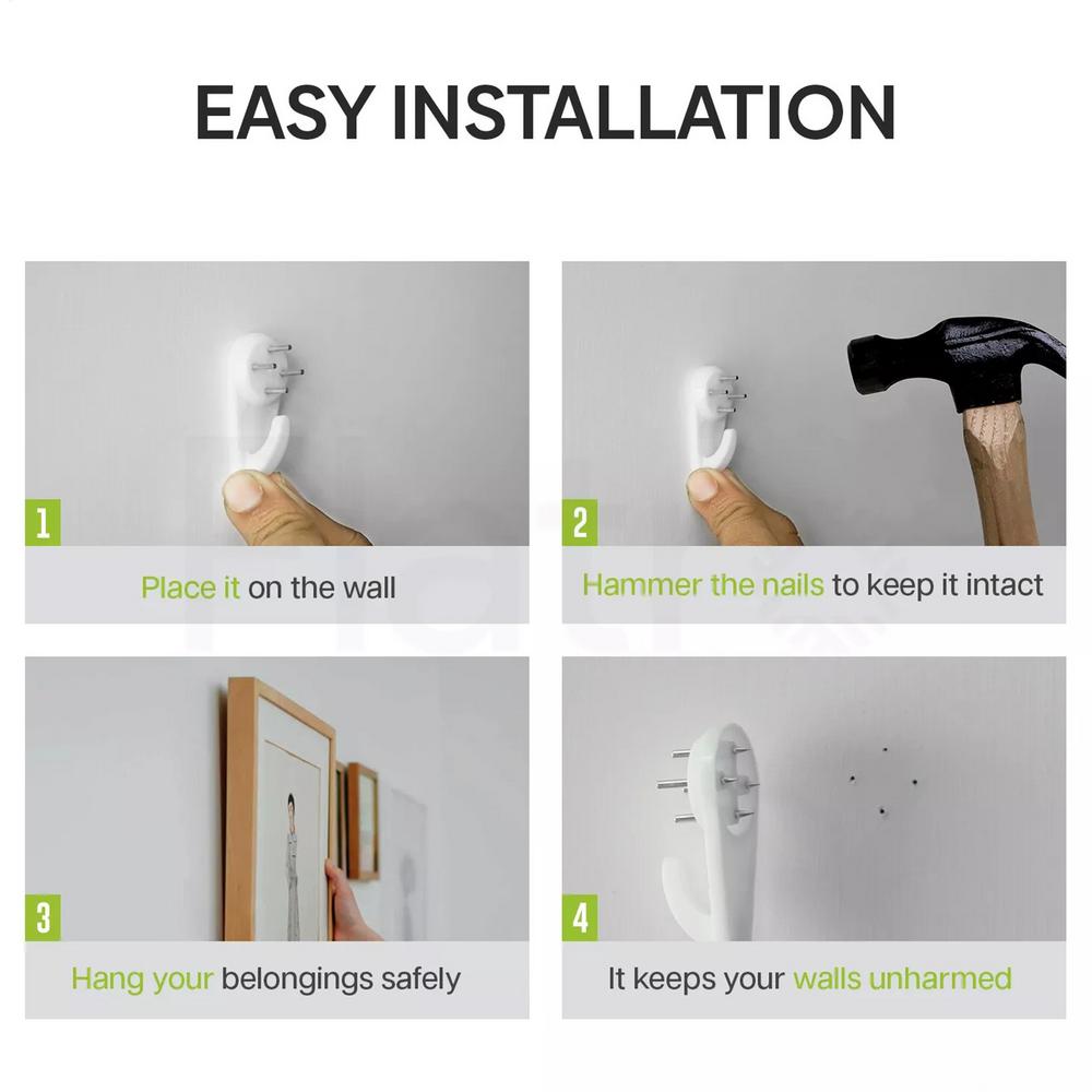 10PCS WALL DECORATION INSTALLATION HOOKS