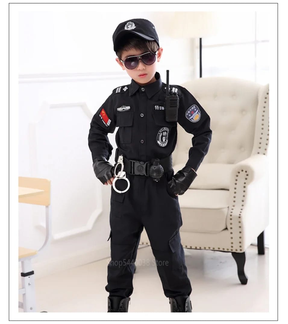 SWAT Children unisex police costumes