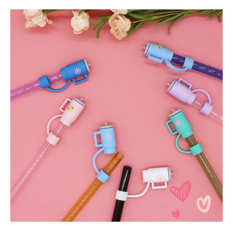3pc Mug Straw Toppers