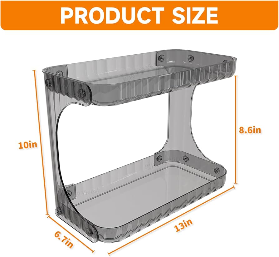 Acrylic 2 Layer multipurpose Cosmetic shelving