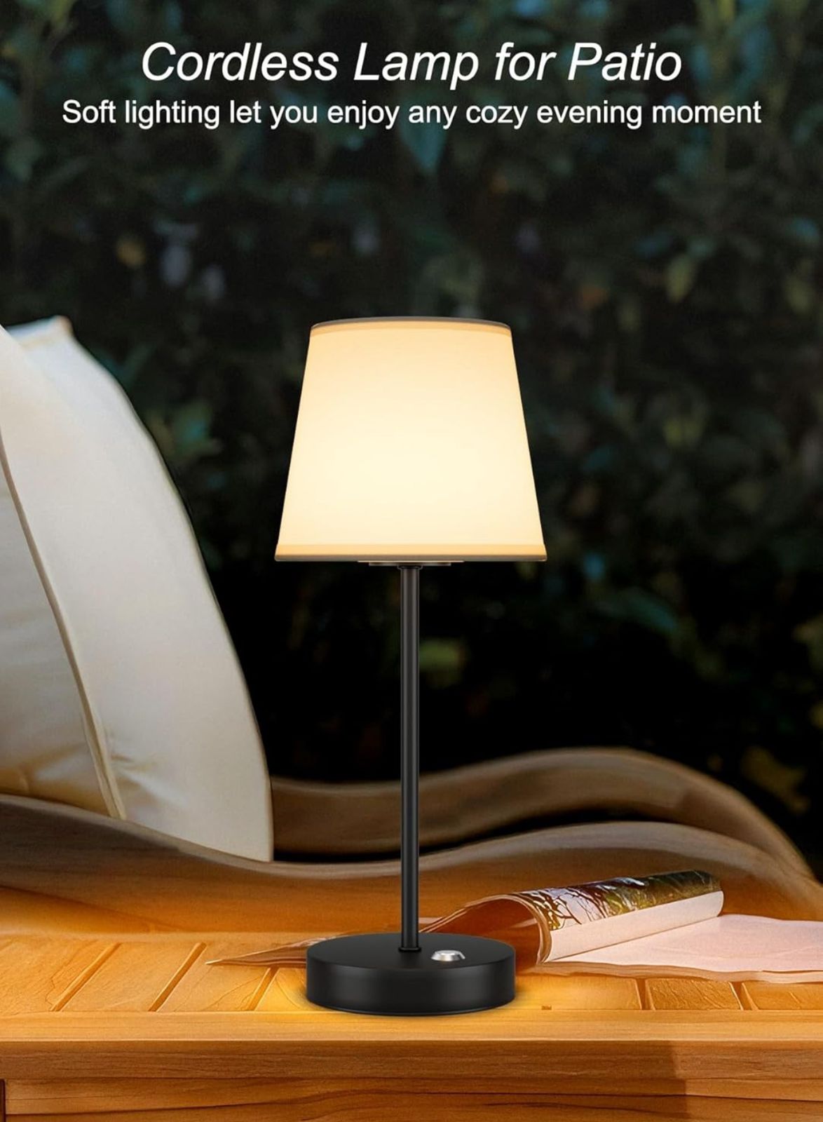 Cordless Table Lamp LED Rechargeable Table Lamp