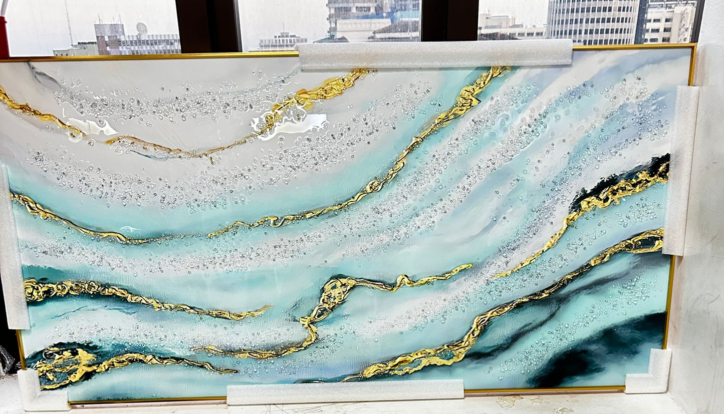 RESIN CRYSTAL 3D HAND PAINTED