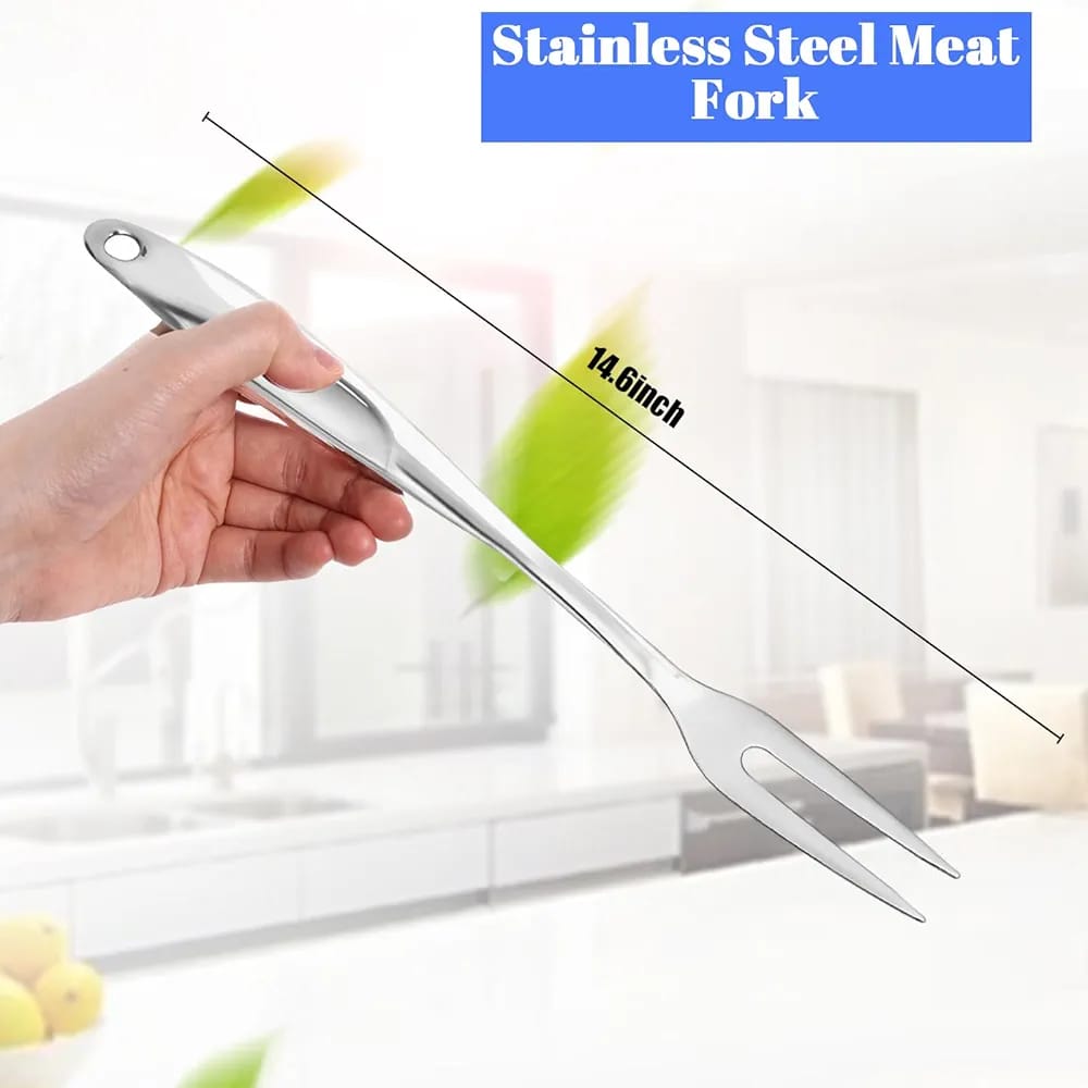 Silver Steel Meat Fork