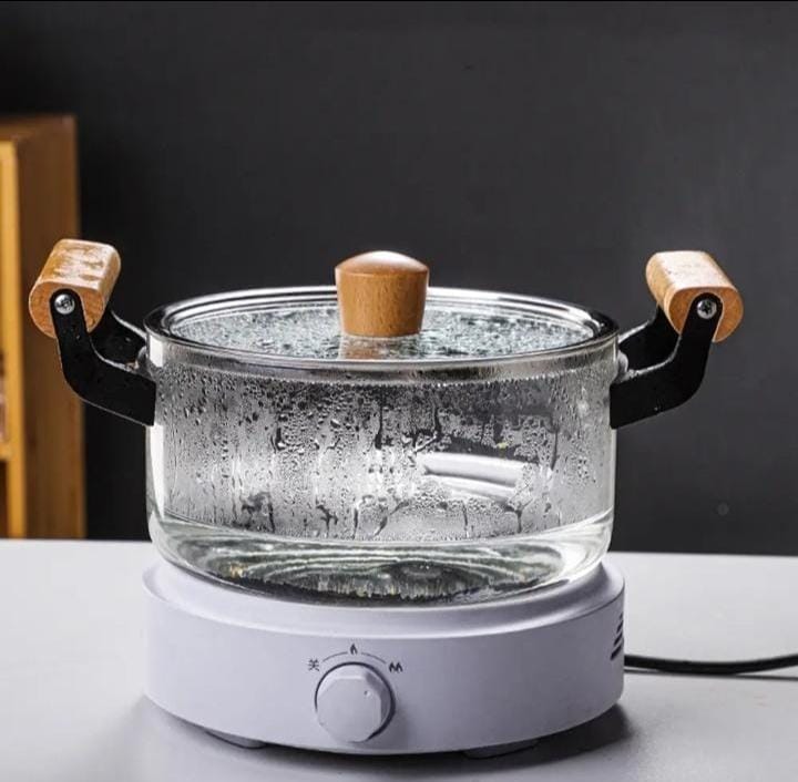 3.5 ltrs Glass Cooking pot