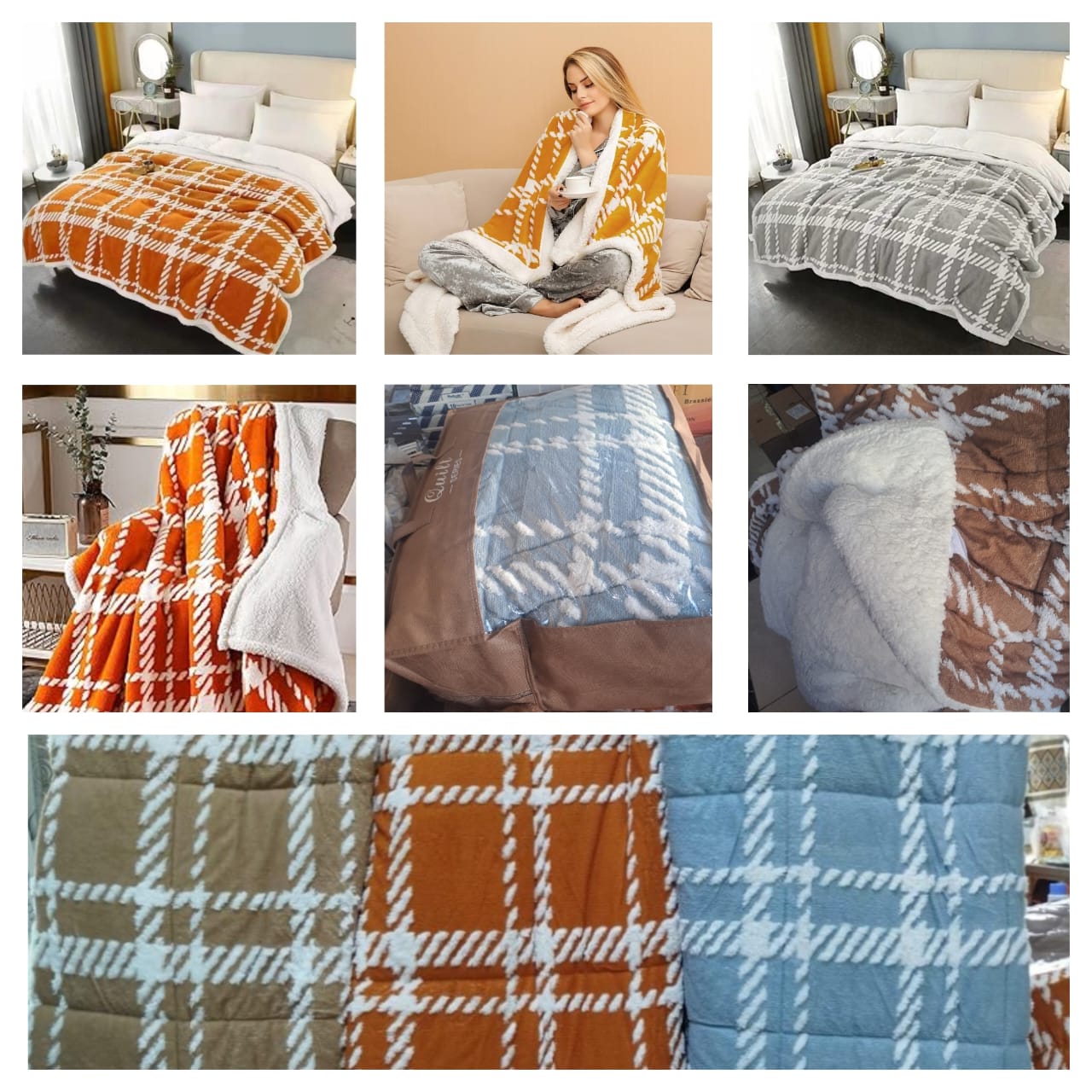 Warm Sherpa Bed blanket/fleece blanket