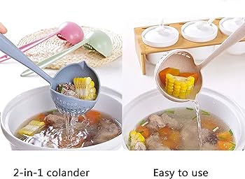 2 sided soup serving spoon