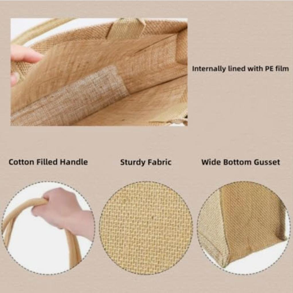 JUTE TOTE BAGS PLAIN