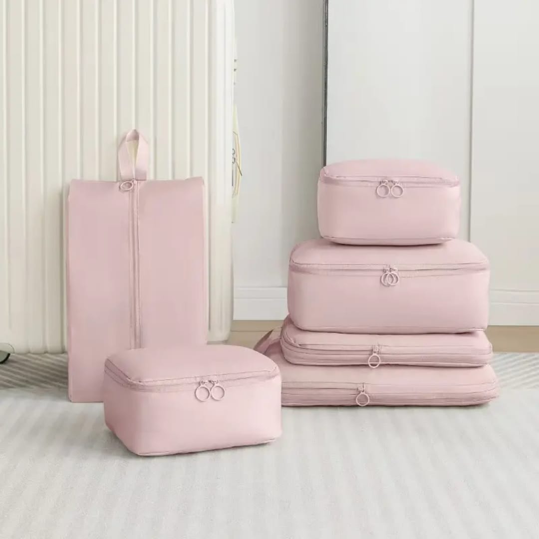 6pcs set compressible Luggage travel bags