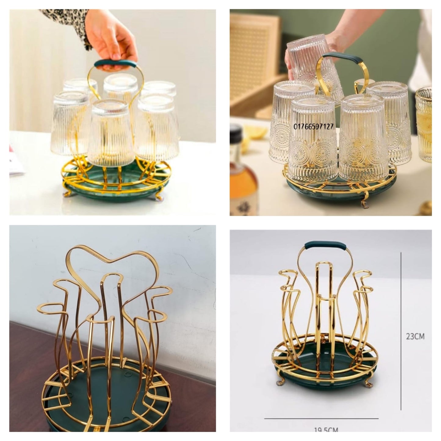 Aesthetic glass holder