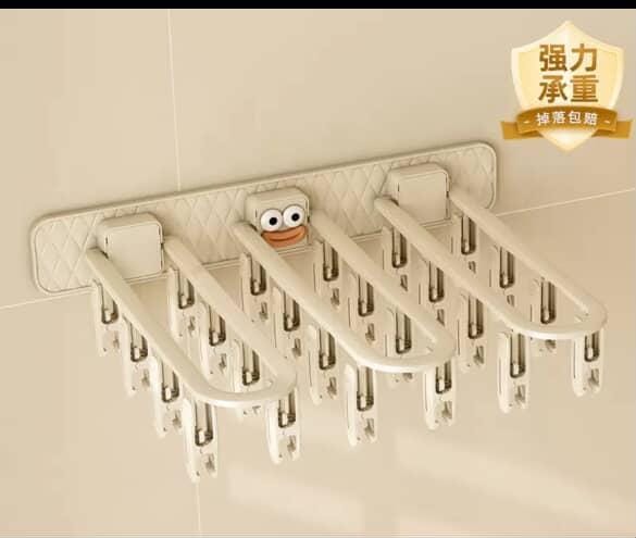 24 clip Multifunction Wall Folding Cloth Hanger
