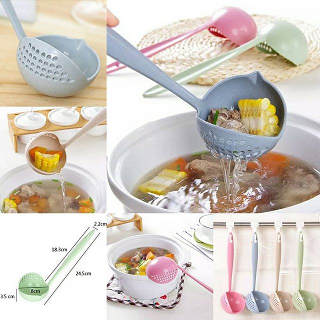 2 sided soup serving spoon