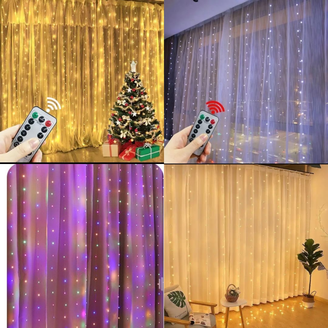 CURTAIN LIGHTS WITH REMOTE
