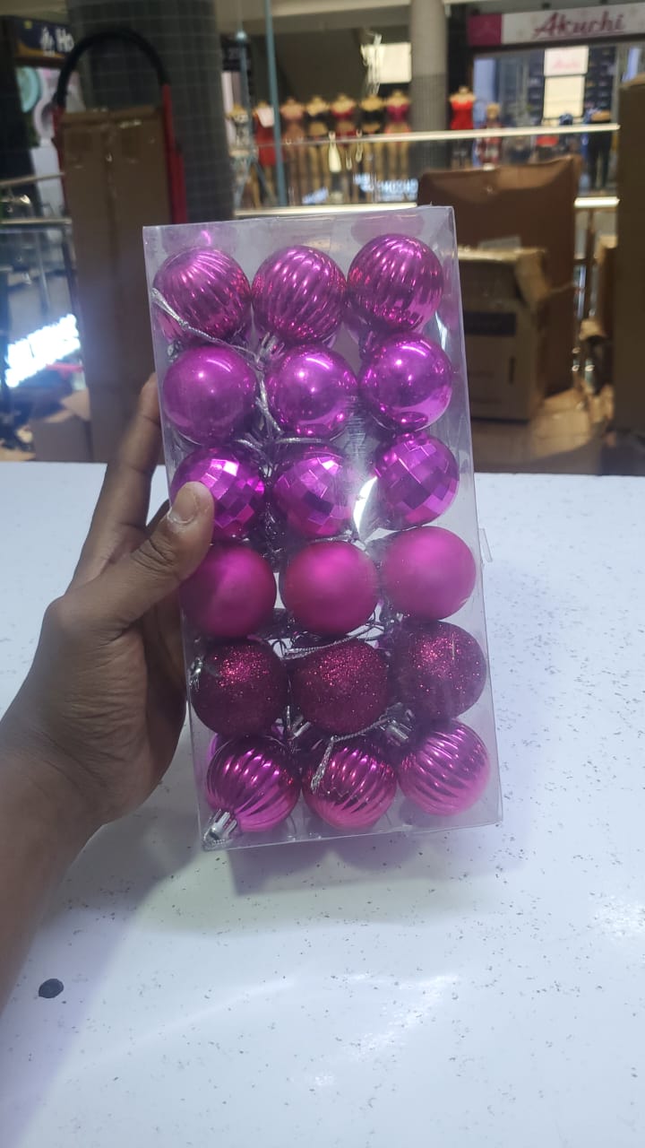 36pc set Christmas Bubbles