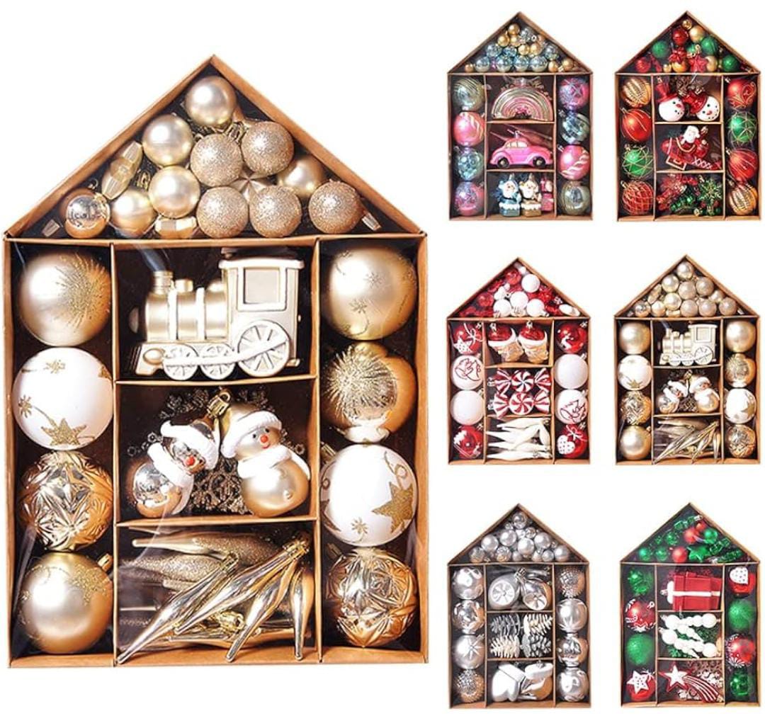 70pcs Christmas Balls Ornaments Set