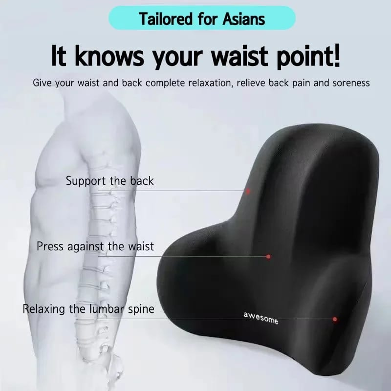 2ps set Car headrest and backrest lumbar support*
