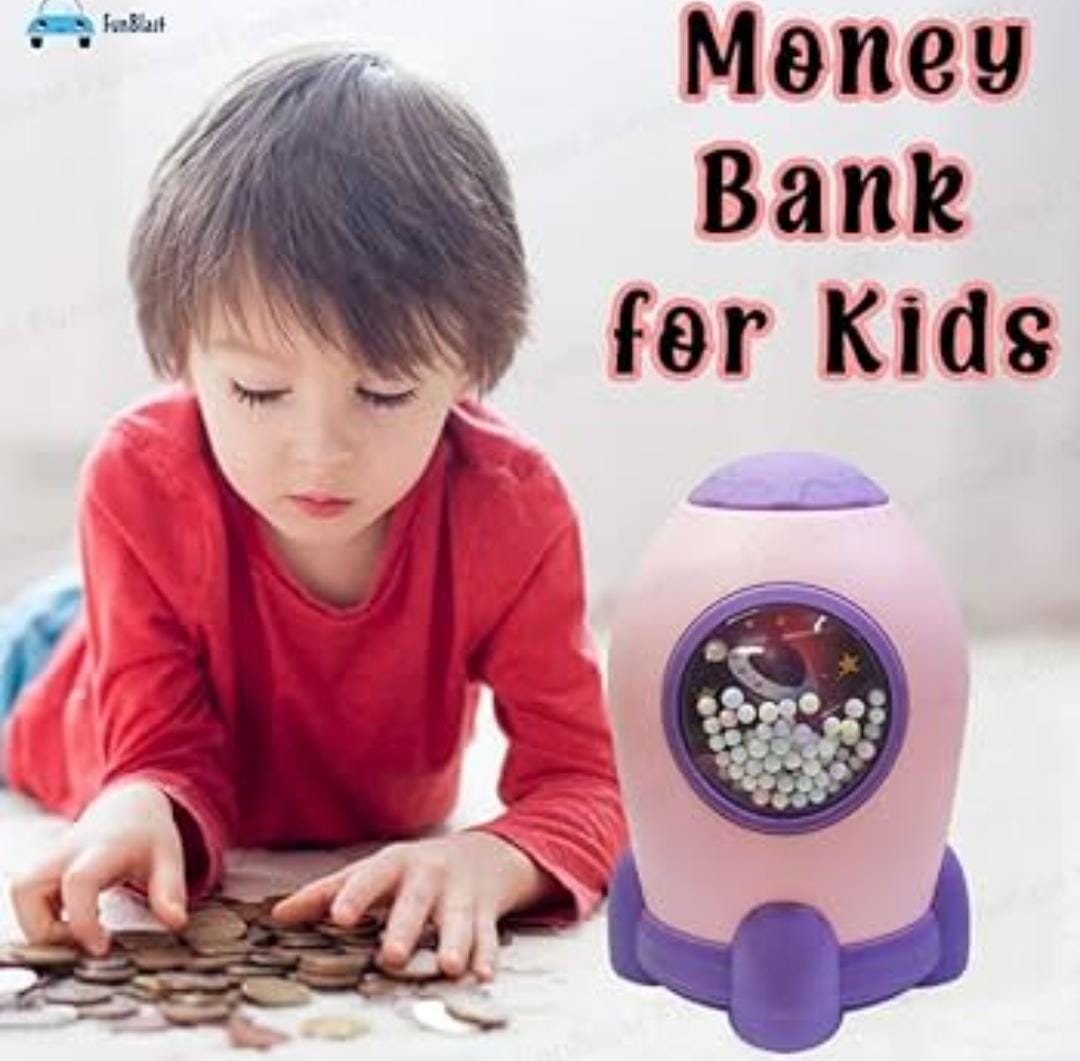 Rocket piggy bank