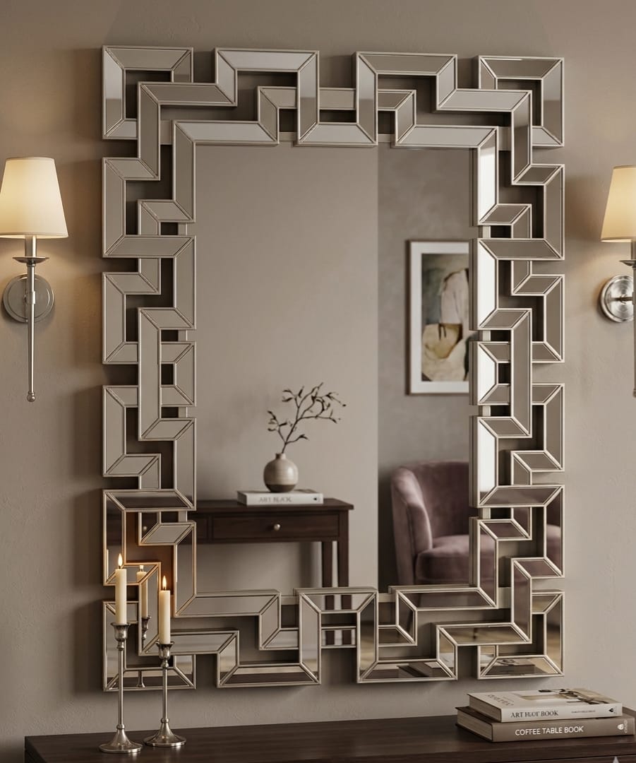 Luxury Geometric Decorative Wall Mirror