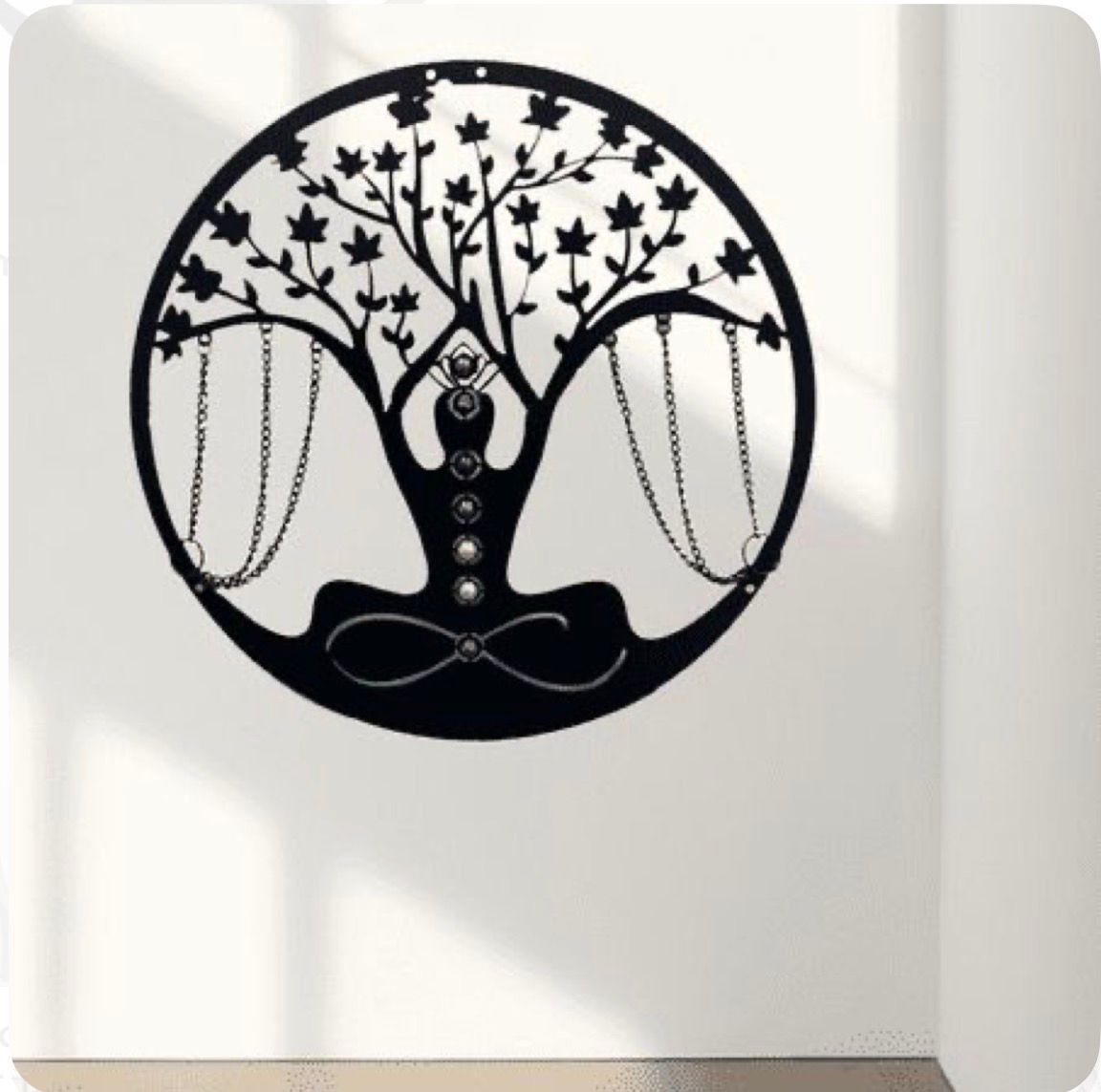 Yoga Meditation European Handmade Metal Wall Decor