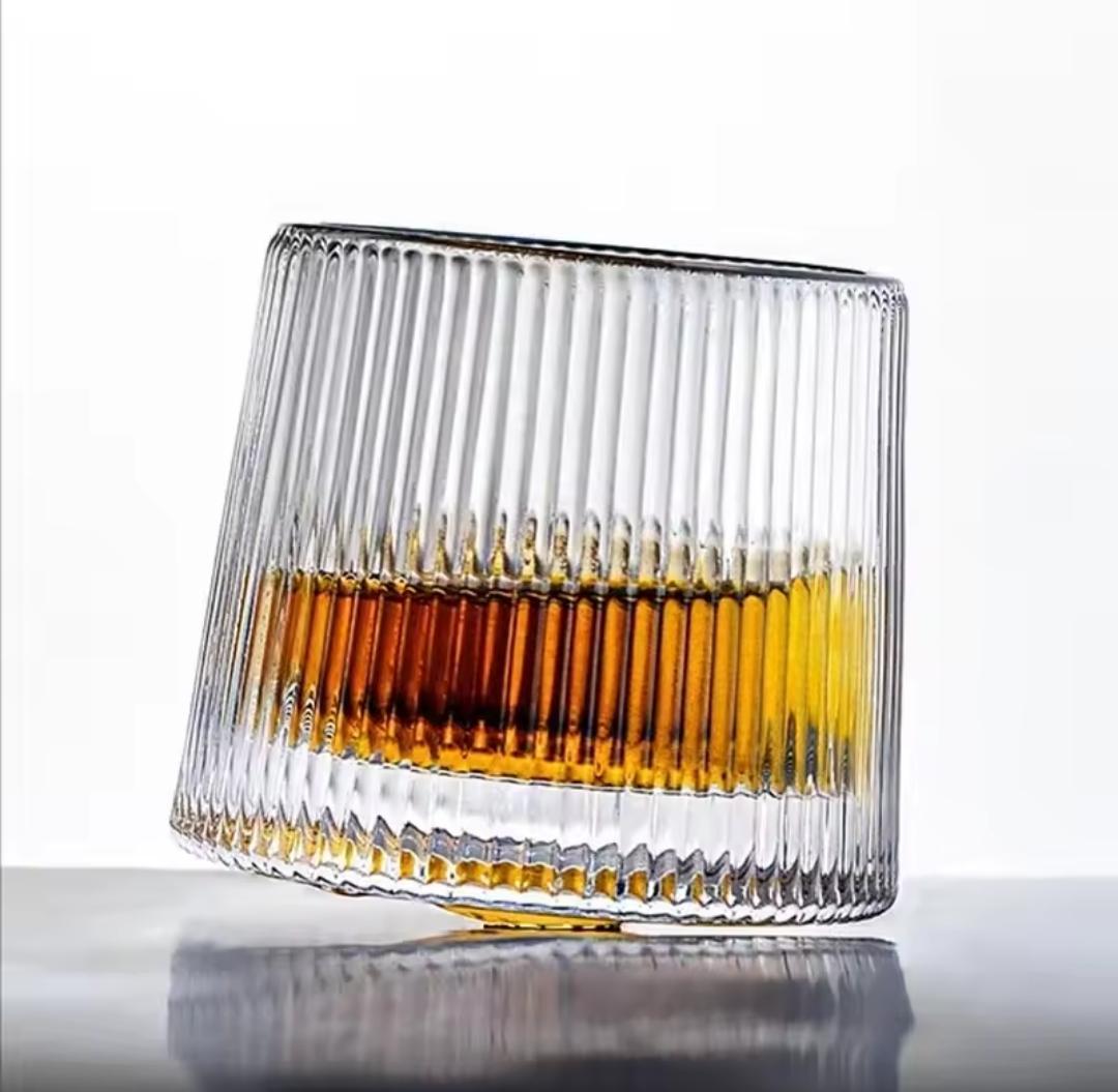 6PCS 360° SPINNING WHISKEY GLASS