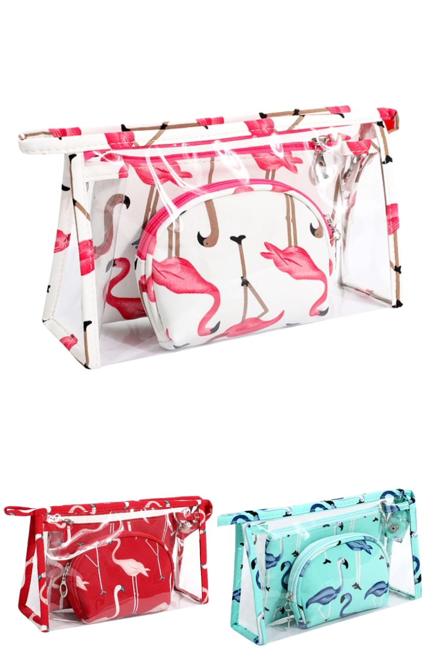 3 pcs women's waterproof cosmetic bag set / toiletry storage bags/ pouches