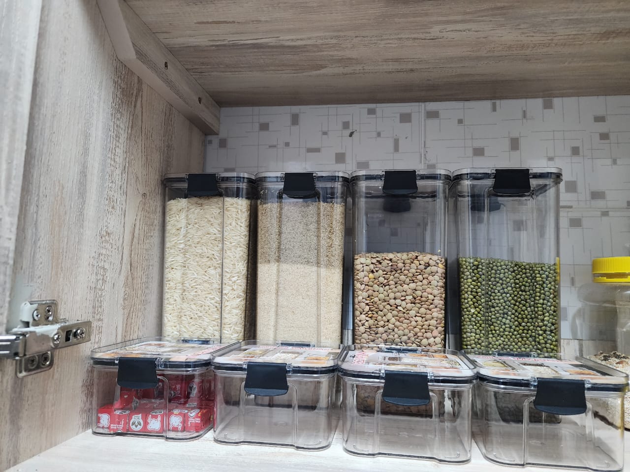 6Pc Acrylic storage containers
